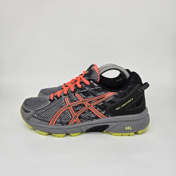 Asics GEL Venture 6 Gray Women's Trail Running Shoes Size 6 - Picture 1 of 8